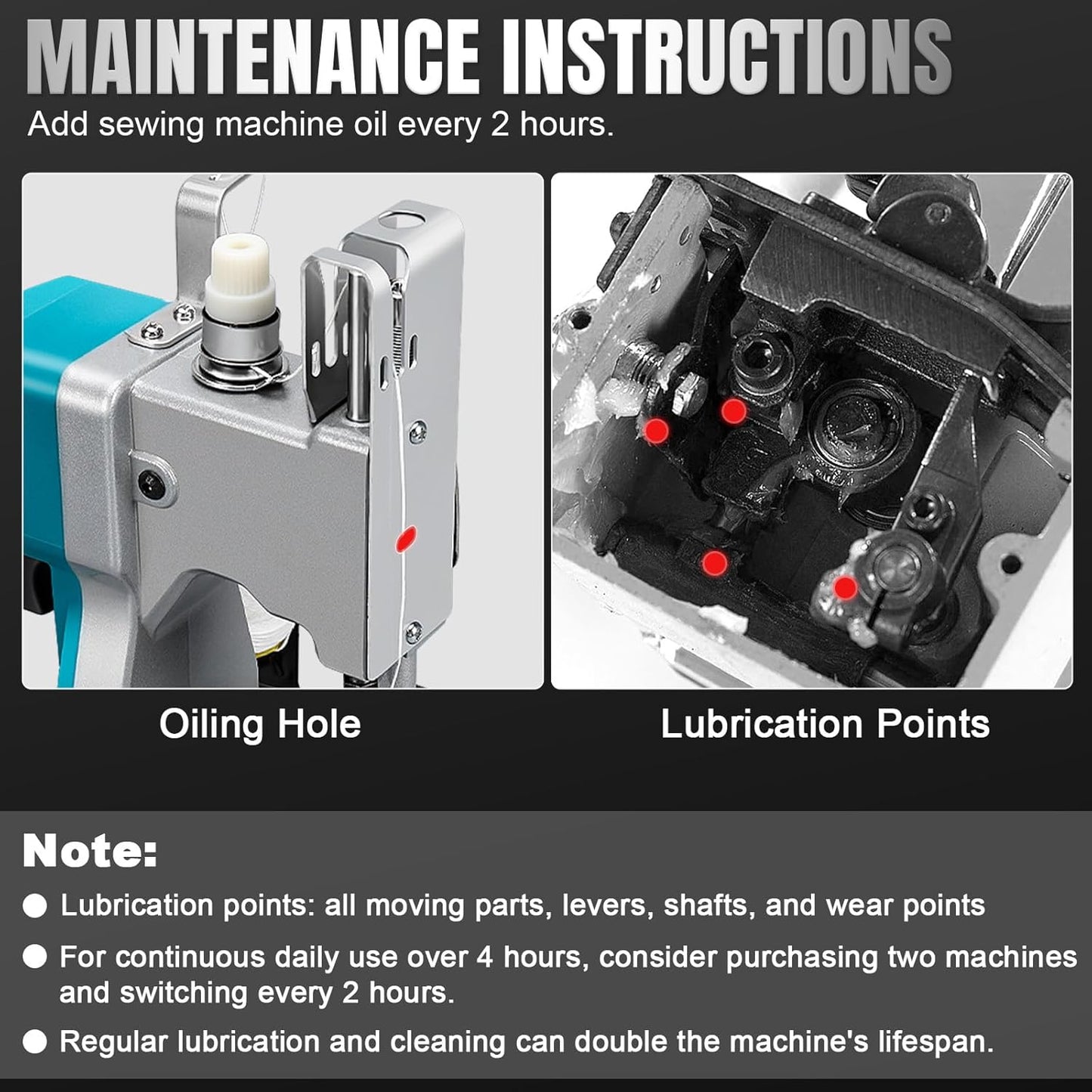 Kistrba Portable Cordless Sewing Machine – Blue – Makita 18V Battery