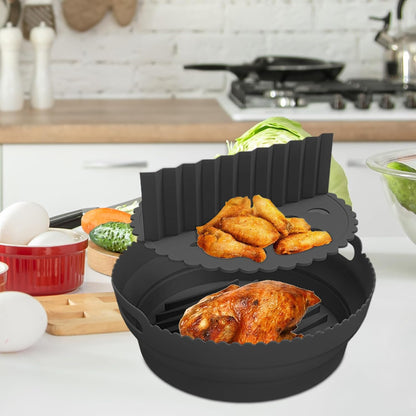 Silicone Air Fryer Liner Reusable Non‑Stick Heat‑Resistant