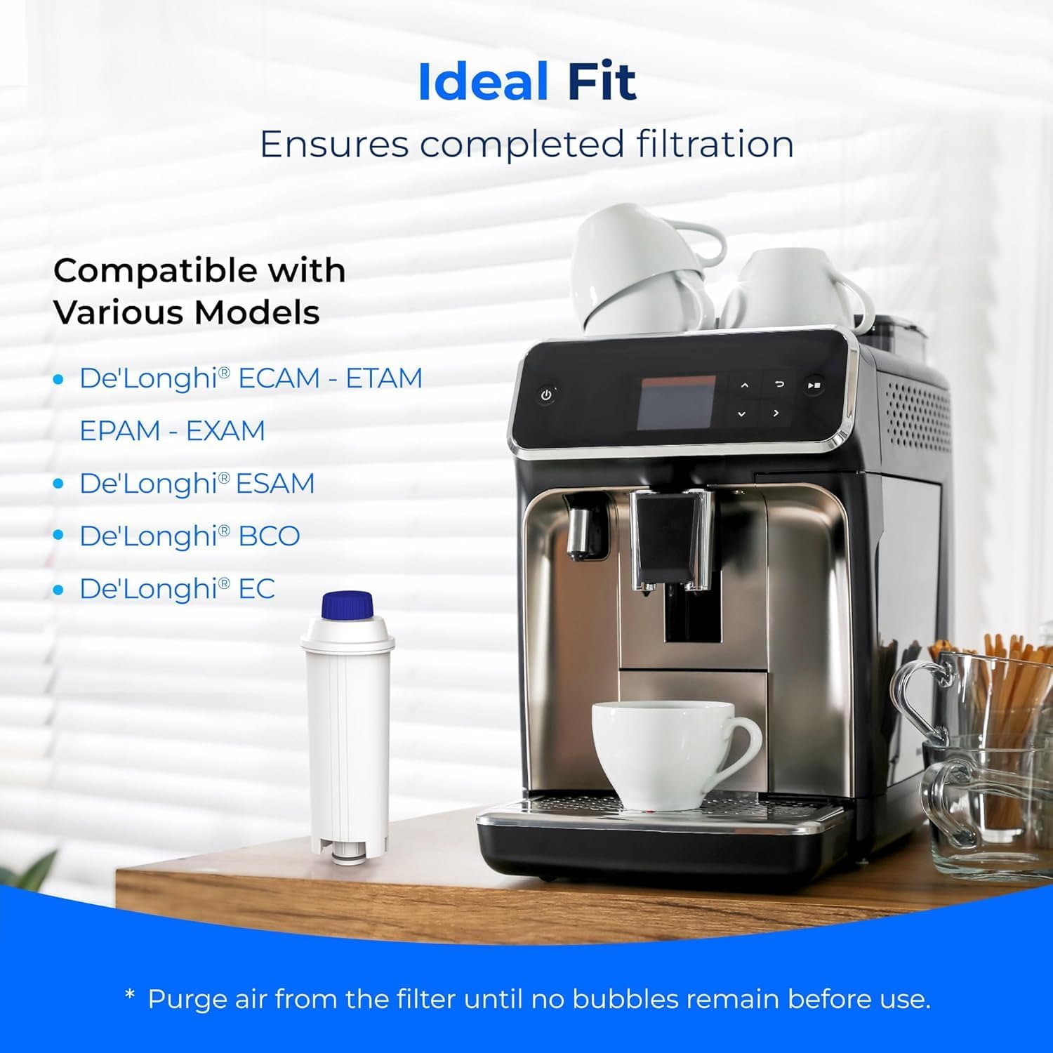 Waterdrop De'Longhi Coffee Machine Filter – 10 Pack TÜV Certified