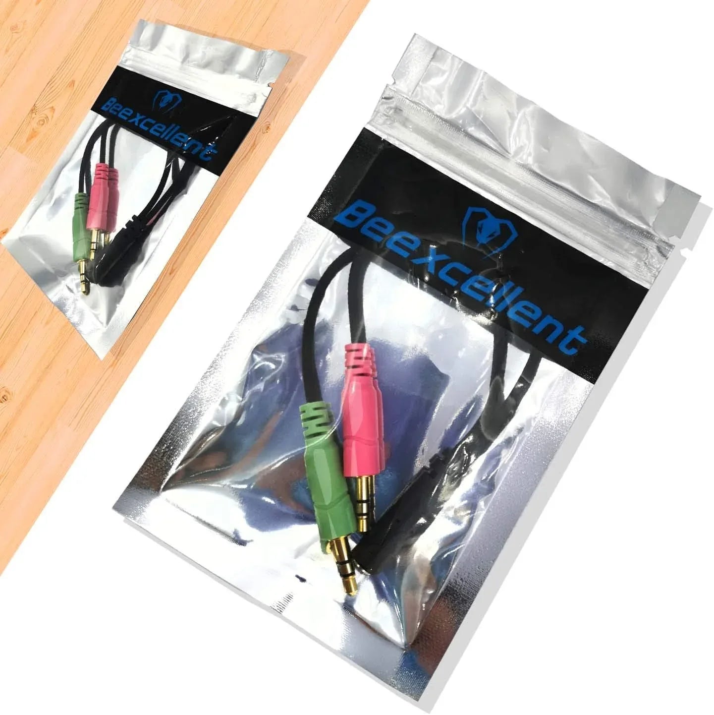 Black Headset Mic & Audio Splitter Cable for PC Gaming - Gomix Brands Outlet