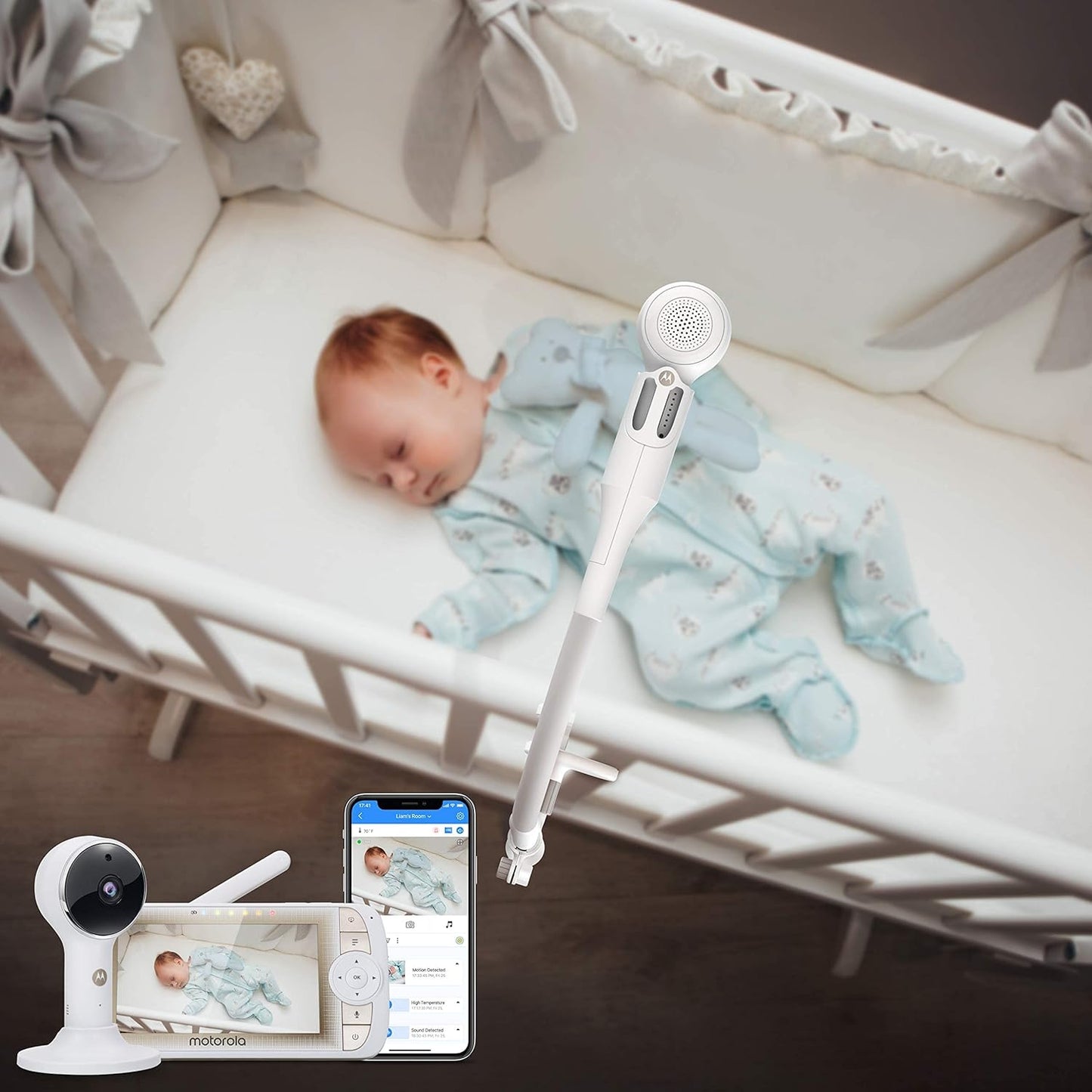 Motorola VM65X Connect Full HD Wi-Fi Baby Monitor with Flexible Mount