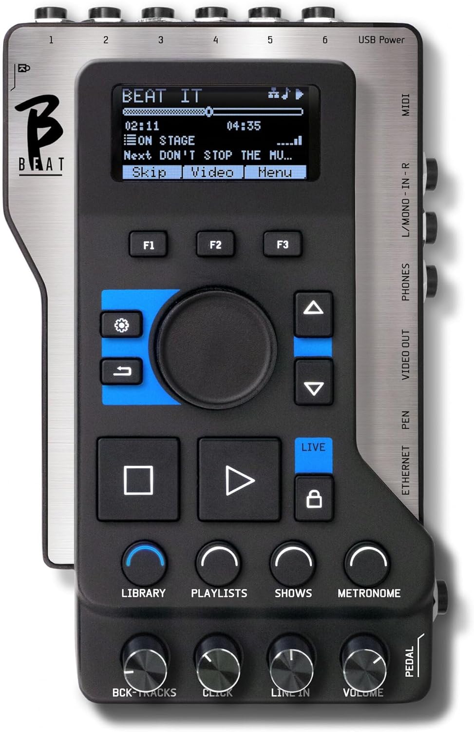 M-Live BBEAT 32 Live Backing Tracks Player with 32GB Storage and Video Sync