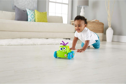 Fisher-Price Green Press‑N‑Go Monster Truck Crawling Toy for Babies