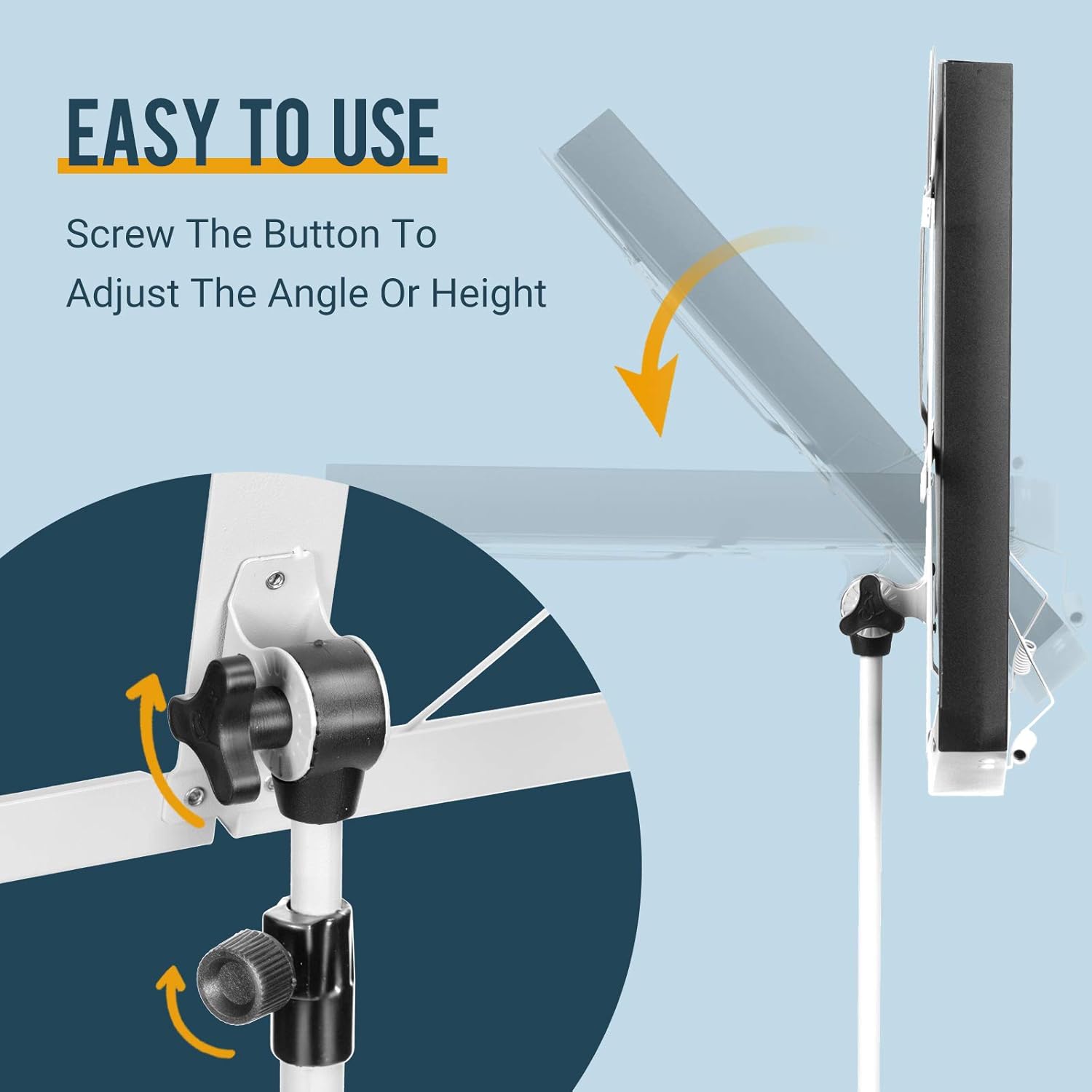 CAHAYA Portable Sheet Music Stand - Lightweight, Adjustable, with Carrying Bag