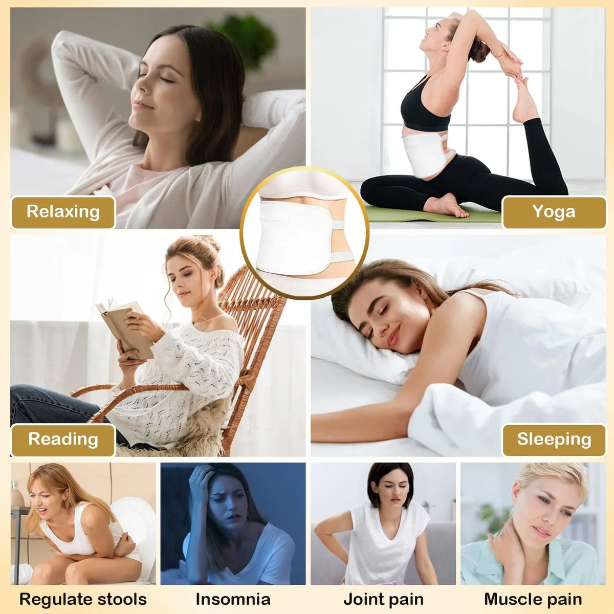 Organic Castor Oil Pack Kit: Reusable, Adjustable, Leak-Proof for Liver Detox - Gomix Brands Outlet