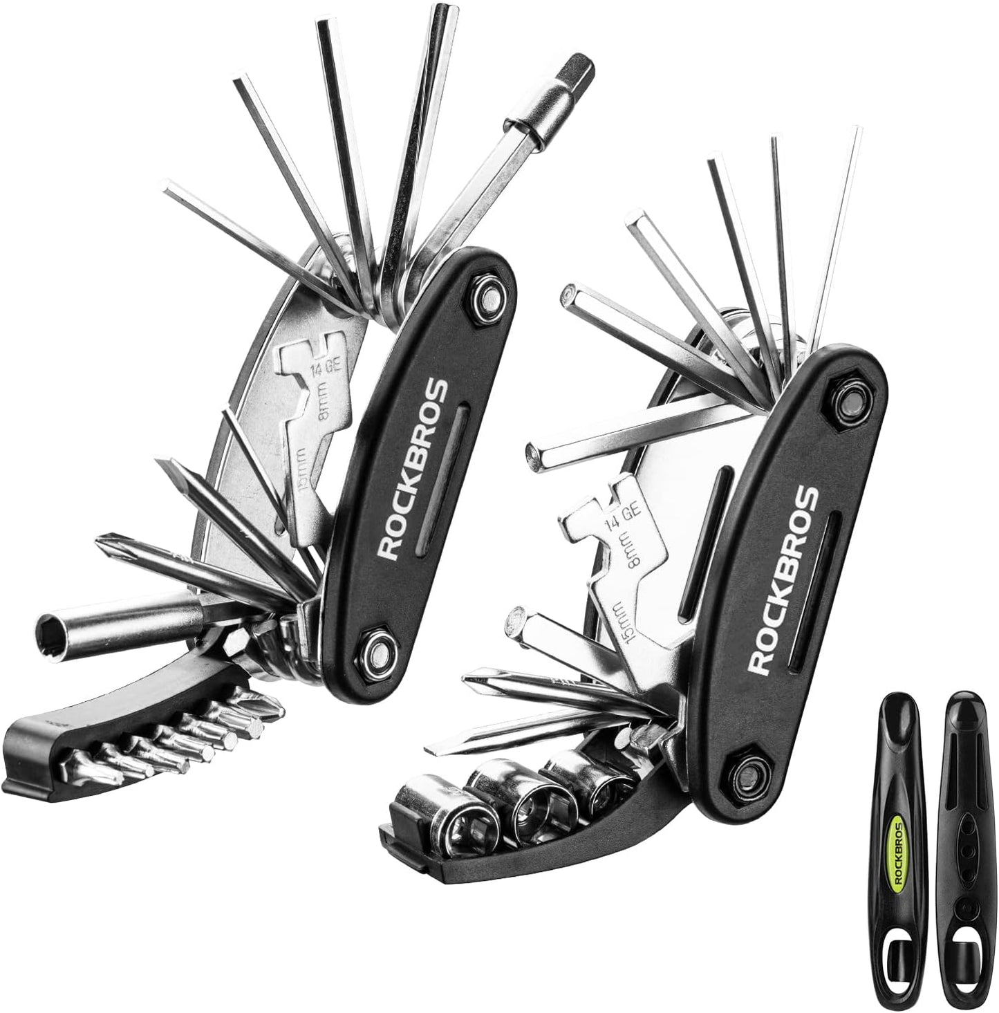 ROCKBROS 16-in-1 Portable Foldable Bike Multitool Kit with Allen Wrench