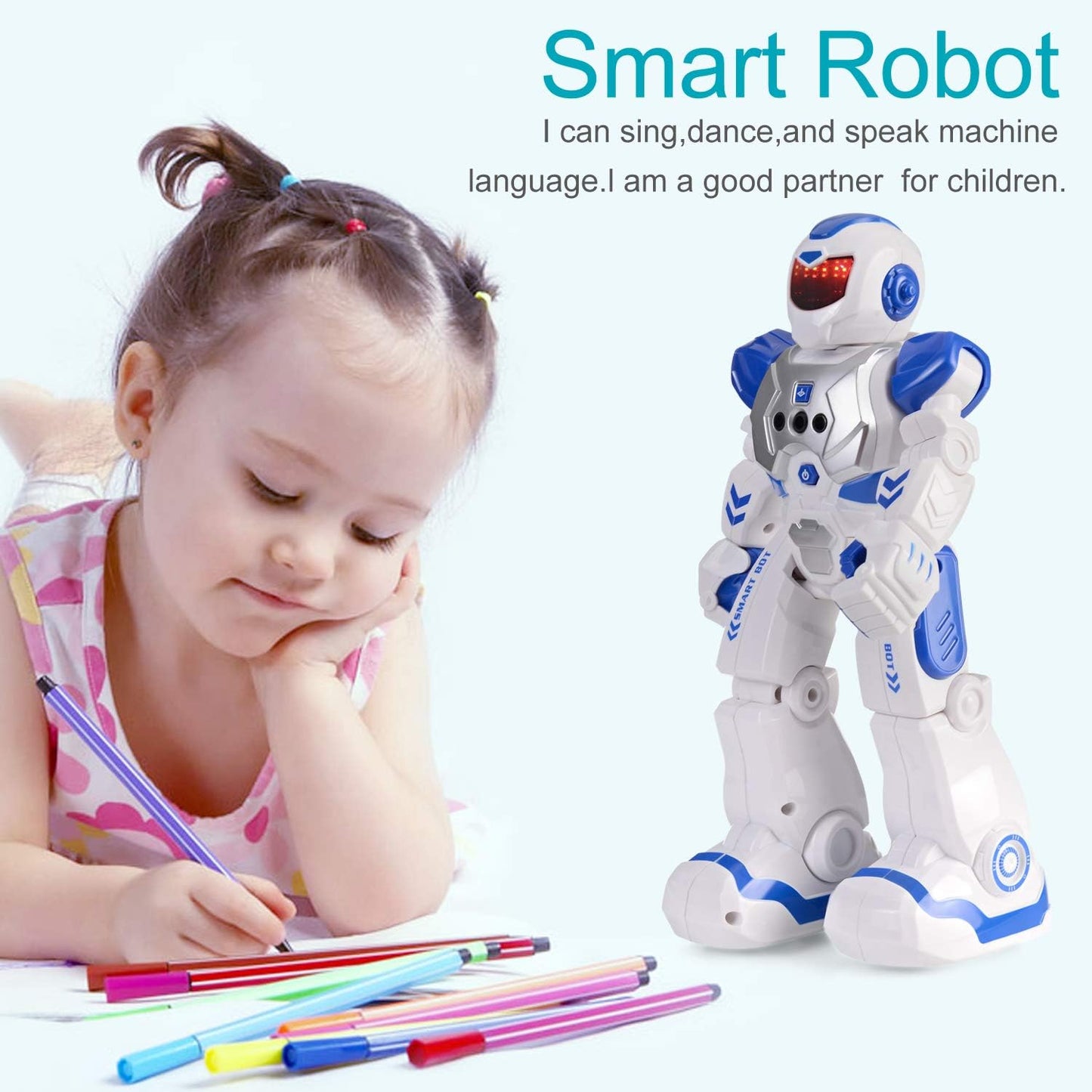 Jack Royal Crazon Programmable Robot with Gesture Control Walking Singing