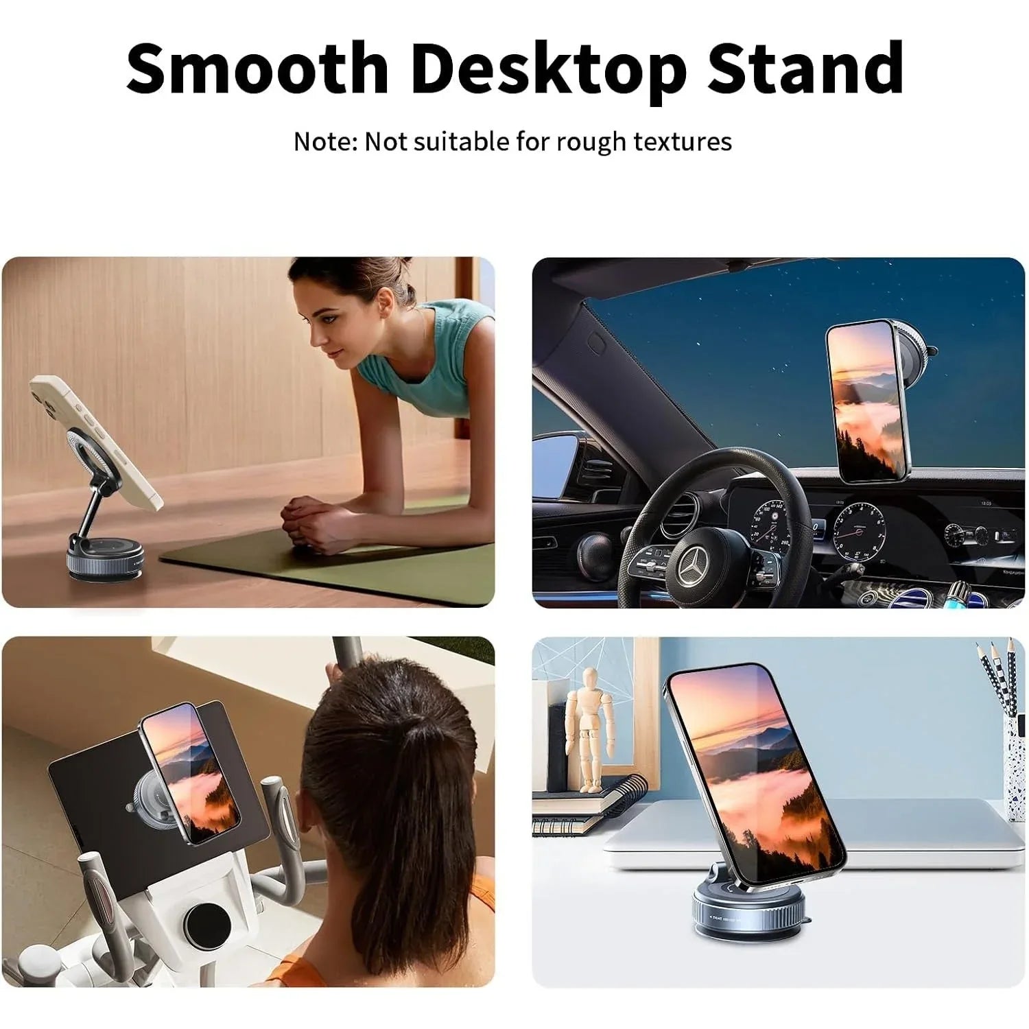 TONEOF 360° Rotatable Magnetic Car Phone Stand with Vacuum Suction - Gomix Brands Outlet