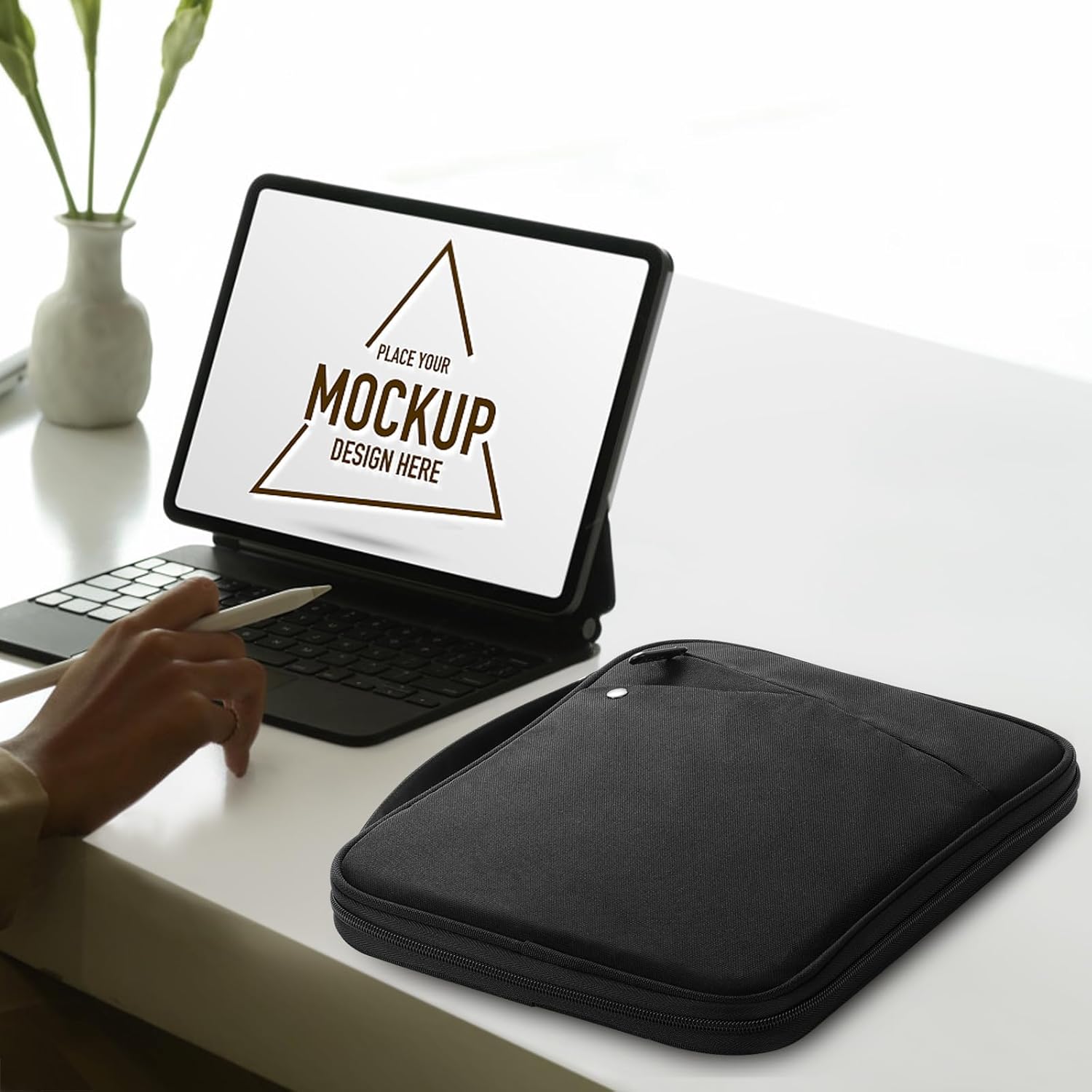 MoKo 9‑11 Inch Padded Tablet Sleeve with Carry Handle