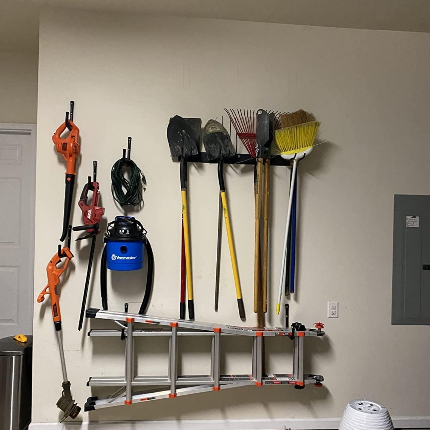 Heavy-Duty Steel Garage Wall Hooks 17cm J-Shaped Storage Hangers