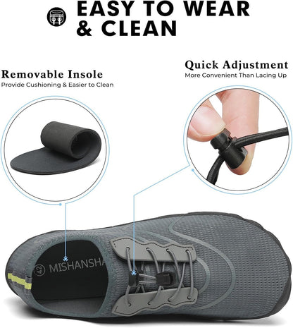 Mishansha Unisex Waterproof Swimming Shoes with Quick‑Dry Mesh Upper