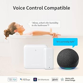 SwitchBot WiFi Smart Indoor Outdoor Thermometer Hygrometer 3-Pack with Hub Mini