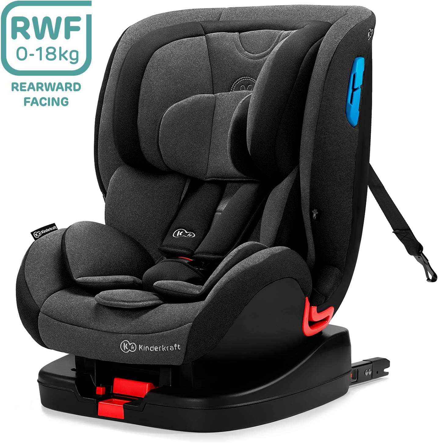Kinderkraft Isofix Vado Car Seat, Group 0+/1/2, H-Guard, Black