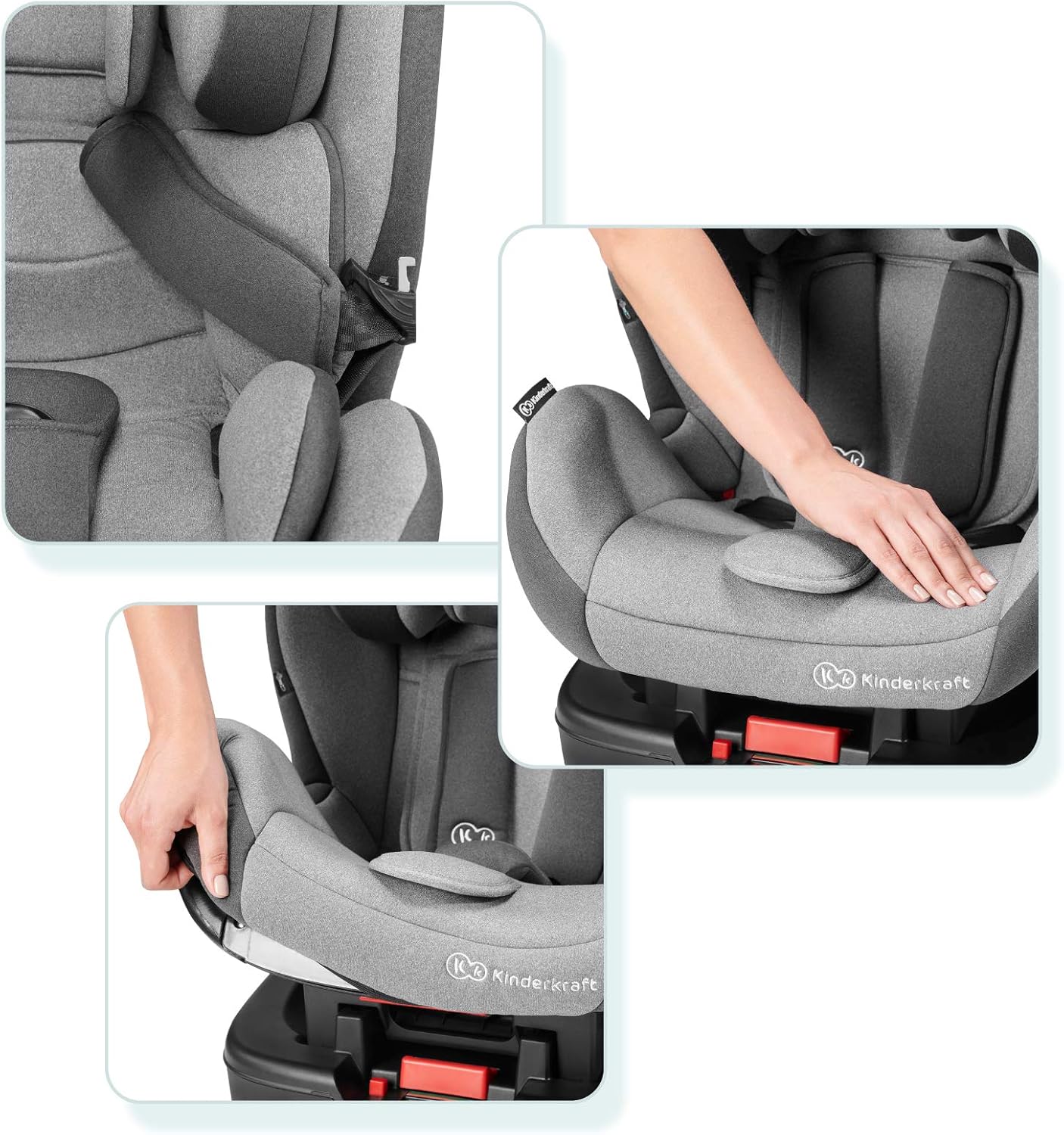 Kinderkraft Isofix Vado Car Seat, Group 0+/1/2, H-Guard, Black