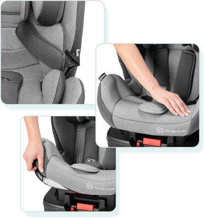 Kinderkraft Isofix Vado Car Seat, Group 0+/1/2, H-Guard, Black