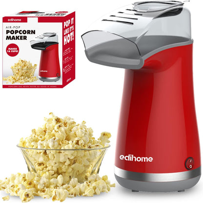 Edihome Popcorn Maker 1200W with Measuring Spoon