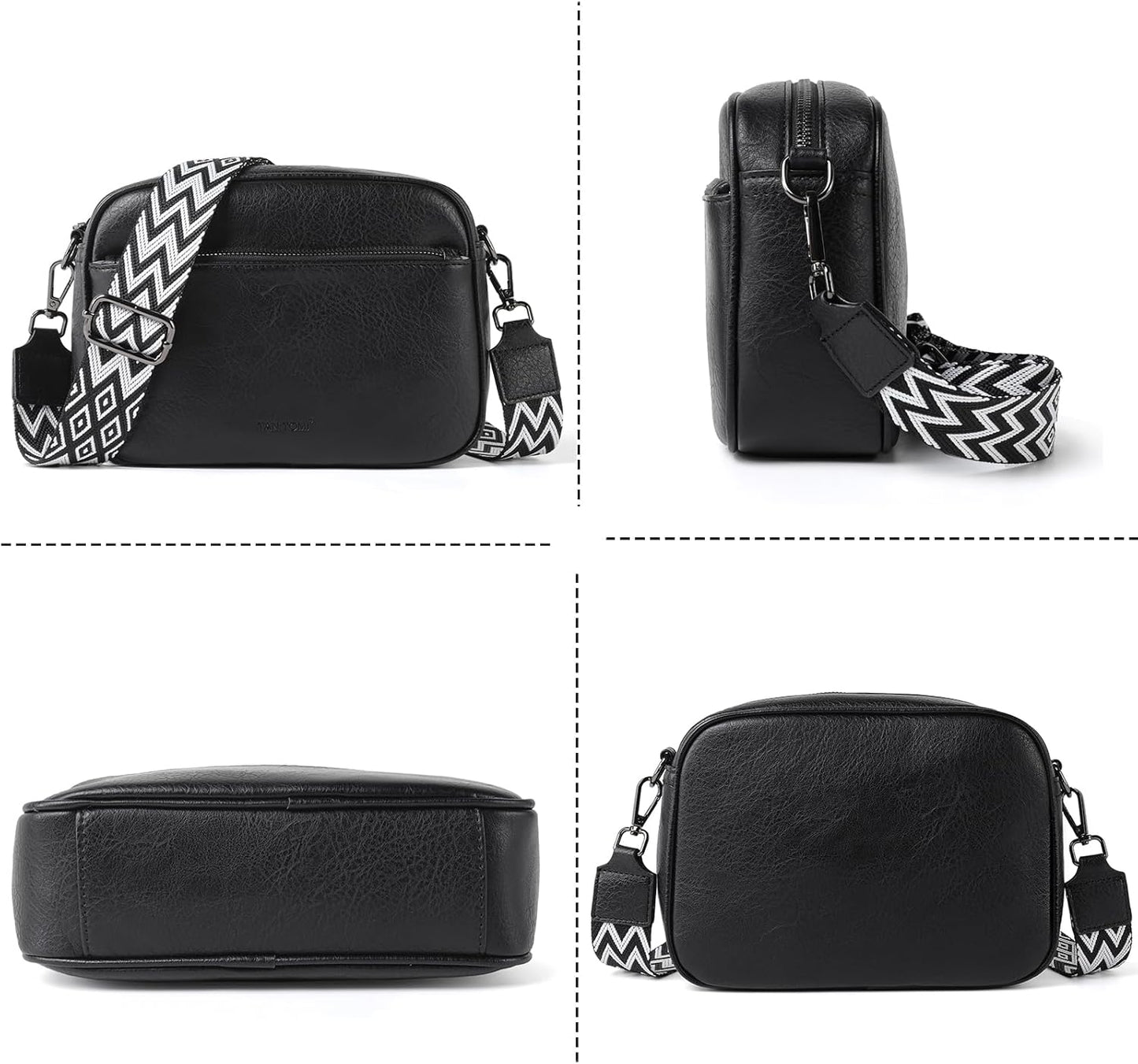 TANTOMI Women's Multifunctional Crossbody Bag with Spacious Compartments