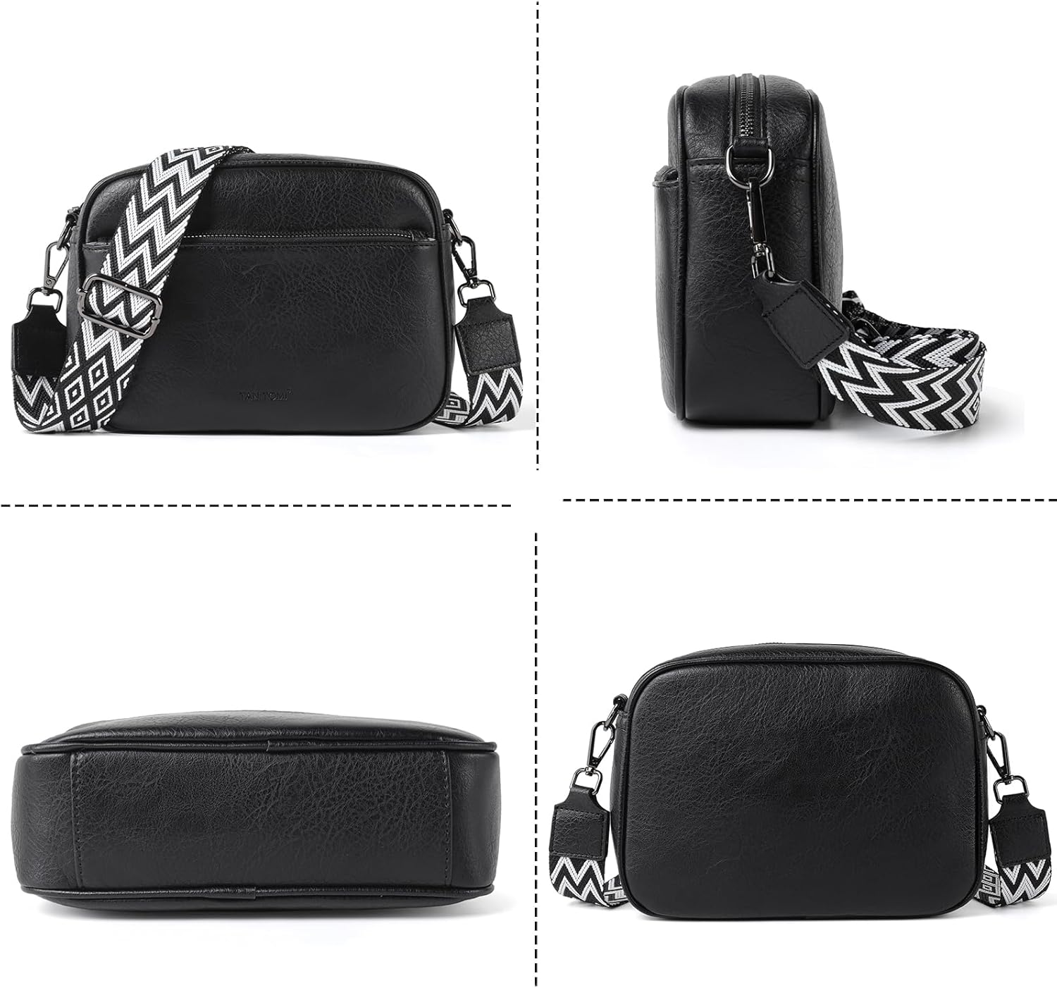 TANTOMI Women's Multifunctional Crossbody Bag with Spacious Compartments