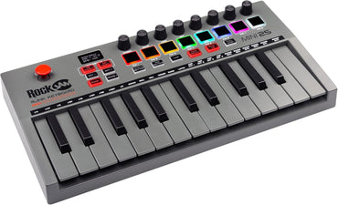 RockJam 25-Key Bluetooth MIDI Keyboard with Touchpads & Joystick