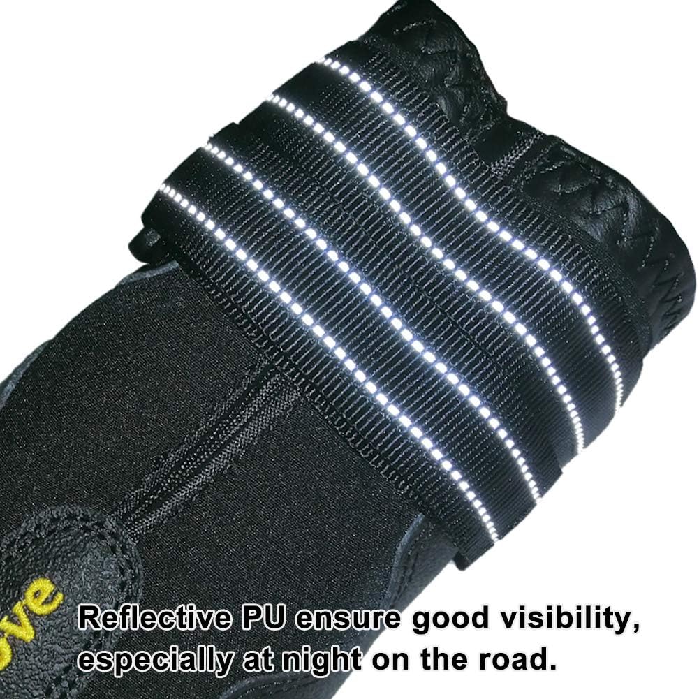 MOKCCI Truelove Waterproof Dog Boots Reflective Straps for All Dogs