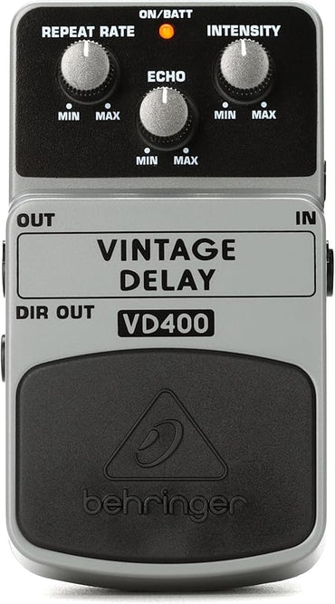 Behringer VD400 Vintage Analog Delay Pedal Classic Slap‑Back Echo