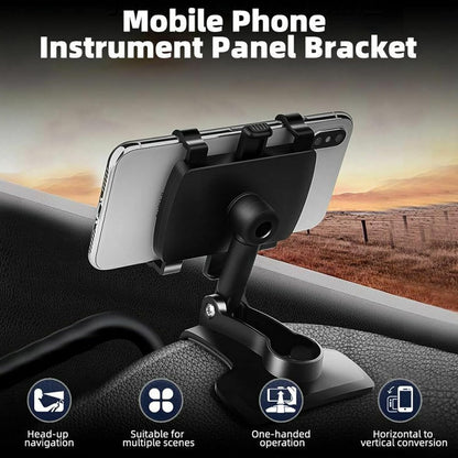 Universal Rotatable Car Phone Holder Stand Dashboard Sun Visor Clip