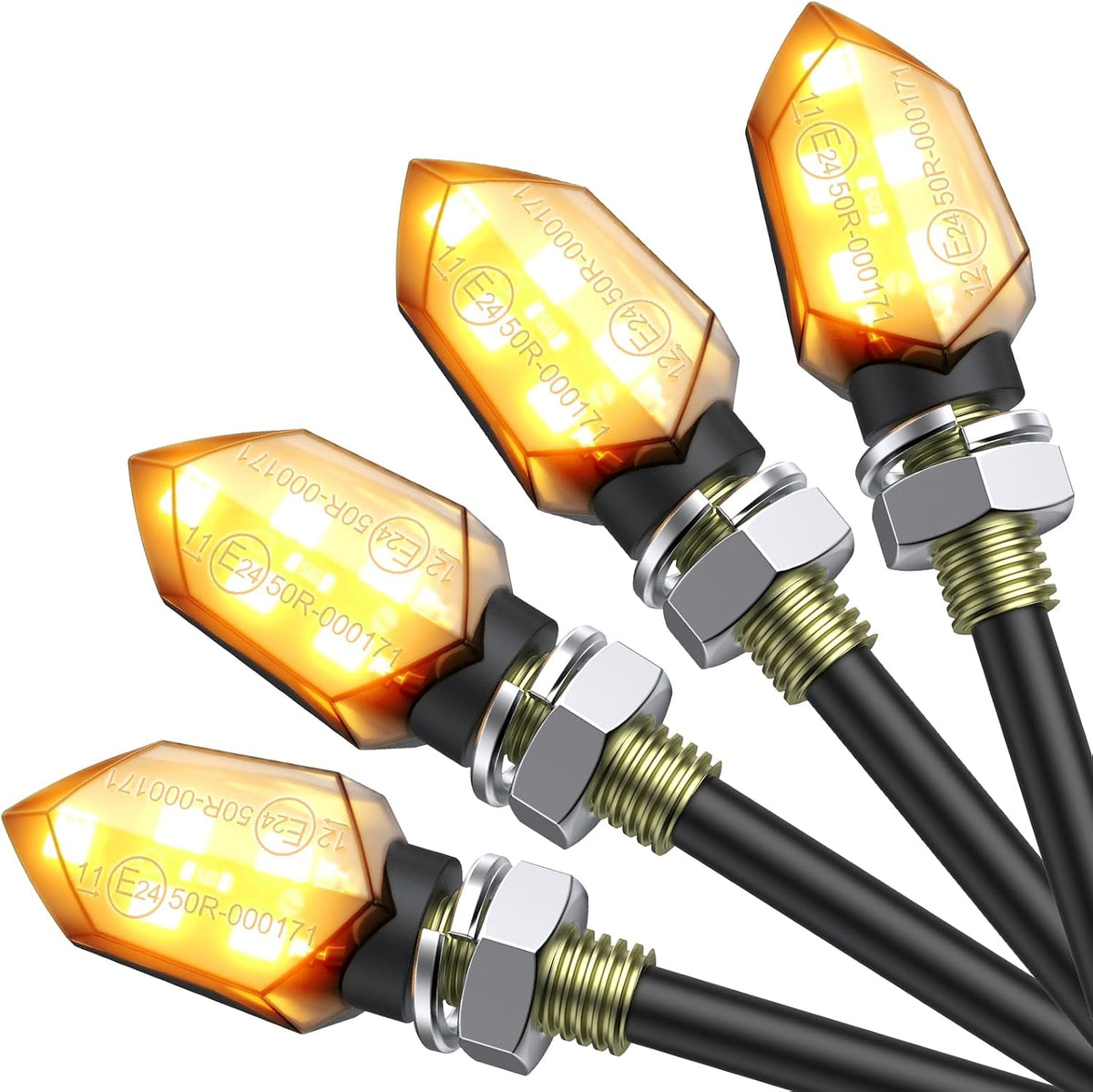 Justech Motorcycle Turn Signals 4 Pcs JSP015