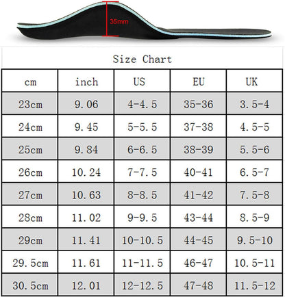 PCSsole High Arch Orthotic Insoles for Flat Feet Relief