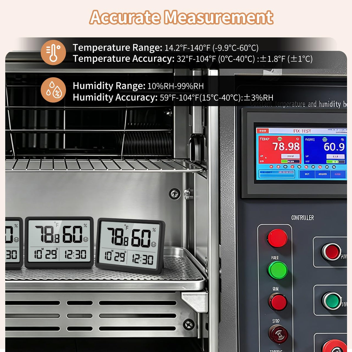 DOOMAY 5294 Digital Hygrometer and Temperature Monitor