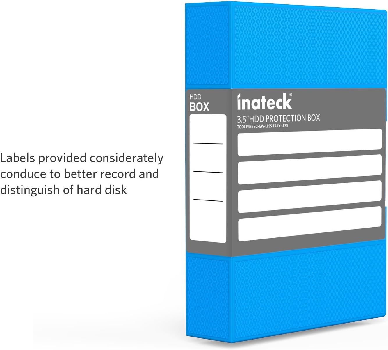 Inateck 3.5" HDD Protective Case – Shockproof Dustproof Anti-Static 6-Pack Colors