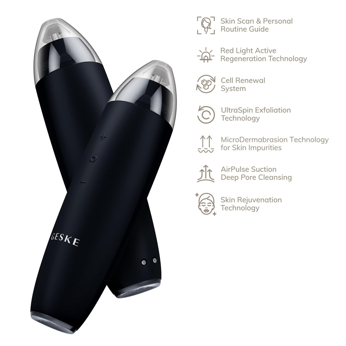 GESKE SmartAppGuided MicroDermabrasion Blackhead Remover 7-in-1