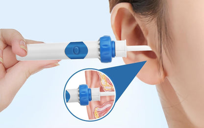 Electric Earwax Remover with Soft Silicone Tips for All Ages