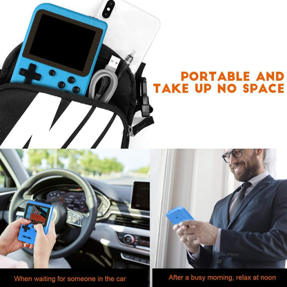 Hbaid Blue01 Retro Handheld Game Console 500 FC Games 3" Screen TV Output for Kids Adults