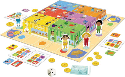 Nathan La Petite École Educational Market Game for Kids Orange