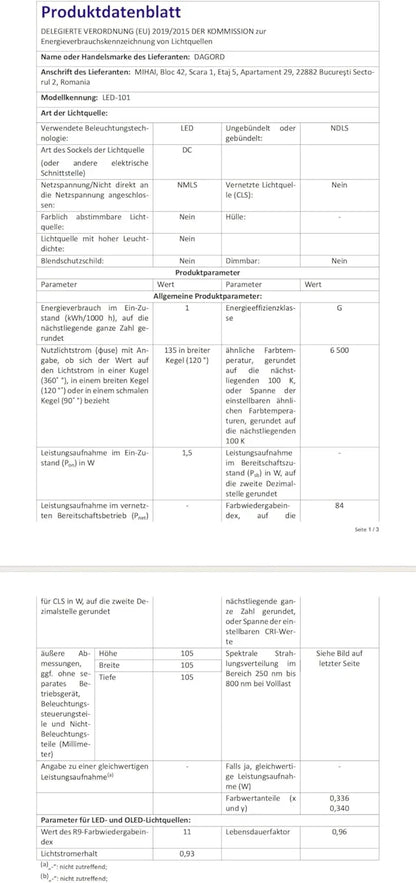 Modern LED Acrylic Wall Lamp 12W Cold White Light - Gomix Brands Outlet
