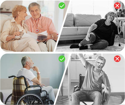 Aufachieve Wireless Senior Person Emergency Alarm Bracelet System