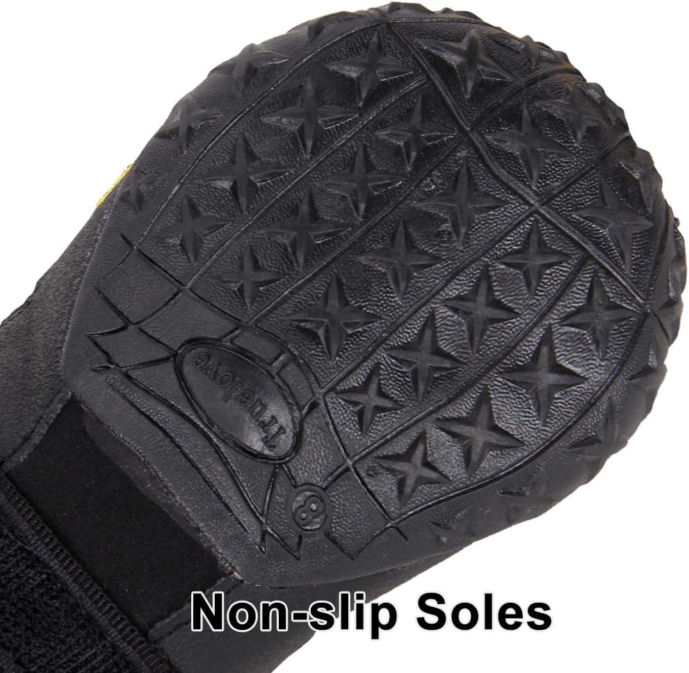 MOKCCI Truelove Waterproof Dog Boots Reflective Straps for All Dogs