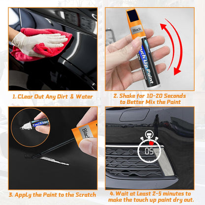 Bellifluous Stylo Retouche Peinture Carrosserie-001 Touch Up Paint Pen 2-Pack