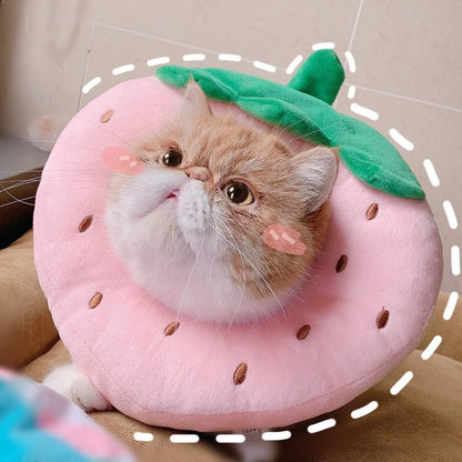 Adjustable Soft Cotton Cat Recovery Collar – Comfortable Donut Cone