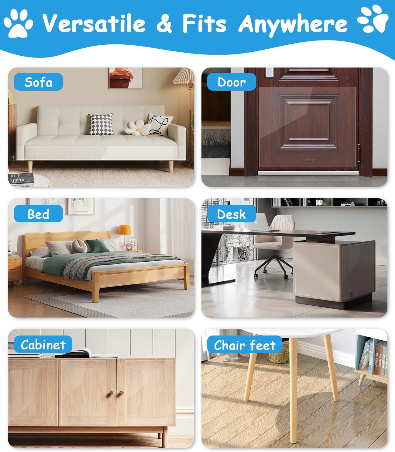 Transparent Cat Sofa Guard Film 6m x 30cm Anti‑Scratch Protector