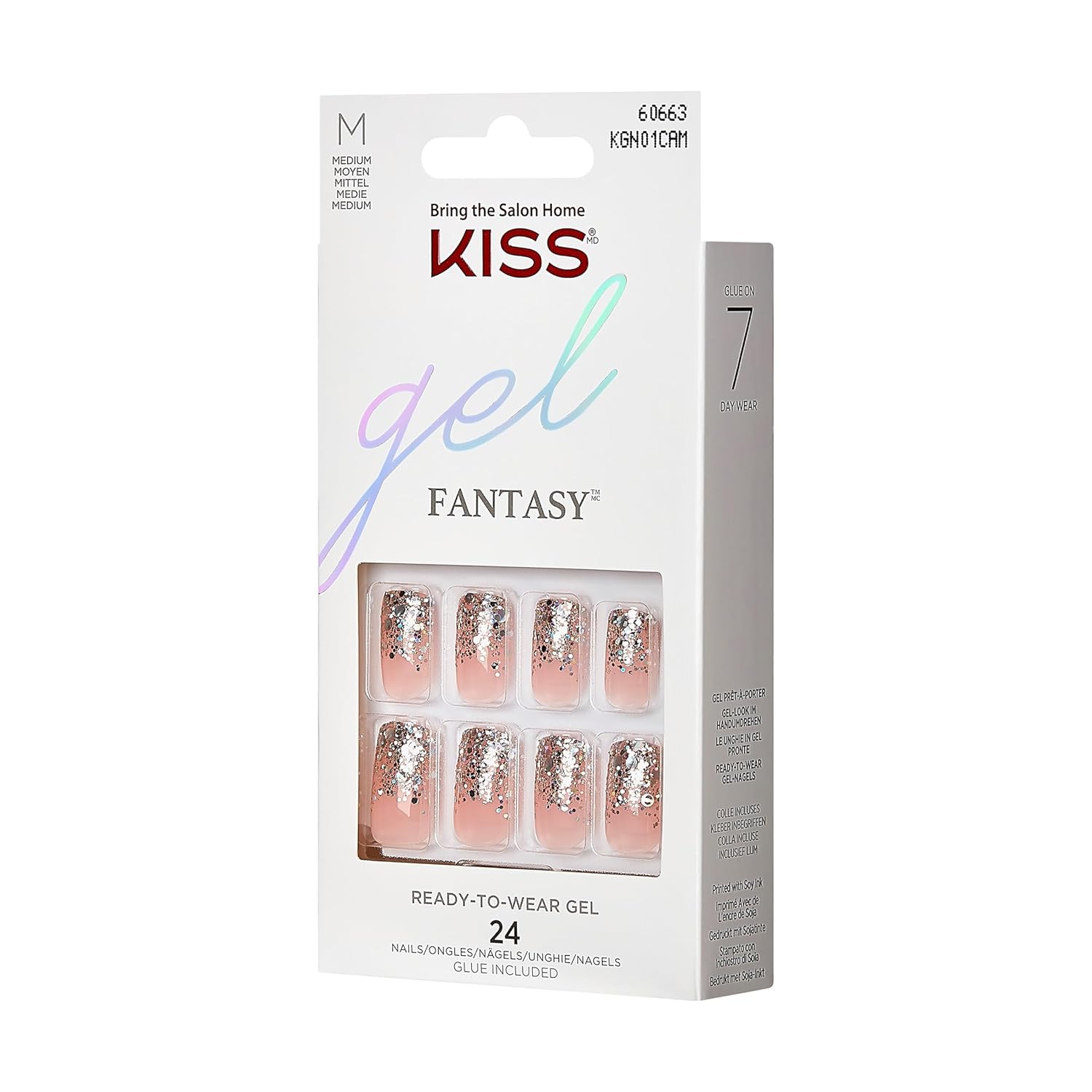 Kiss Gel Fantasy Press-On Nails: Durable, Waterproof, Ultimate Gel Shine Manicure