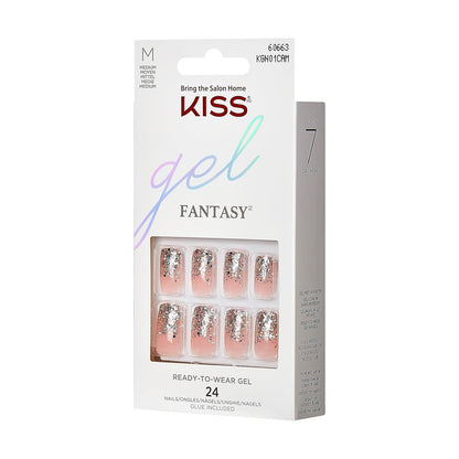 Kiss Gel Fantasy Press-On Nails: Durable, Waterproof, Ultimate Gel Shine Manicure
