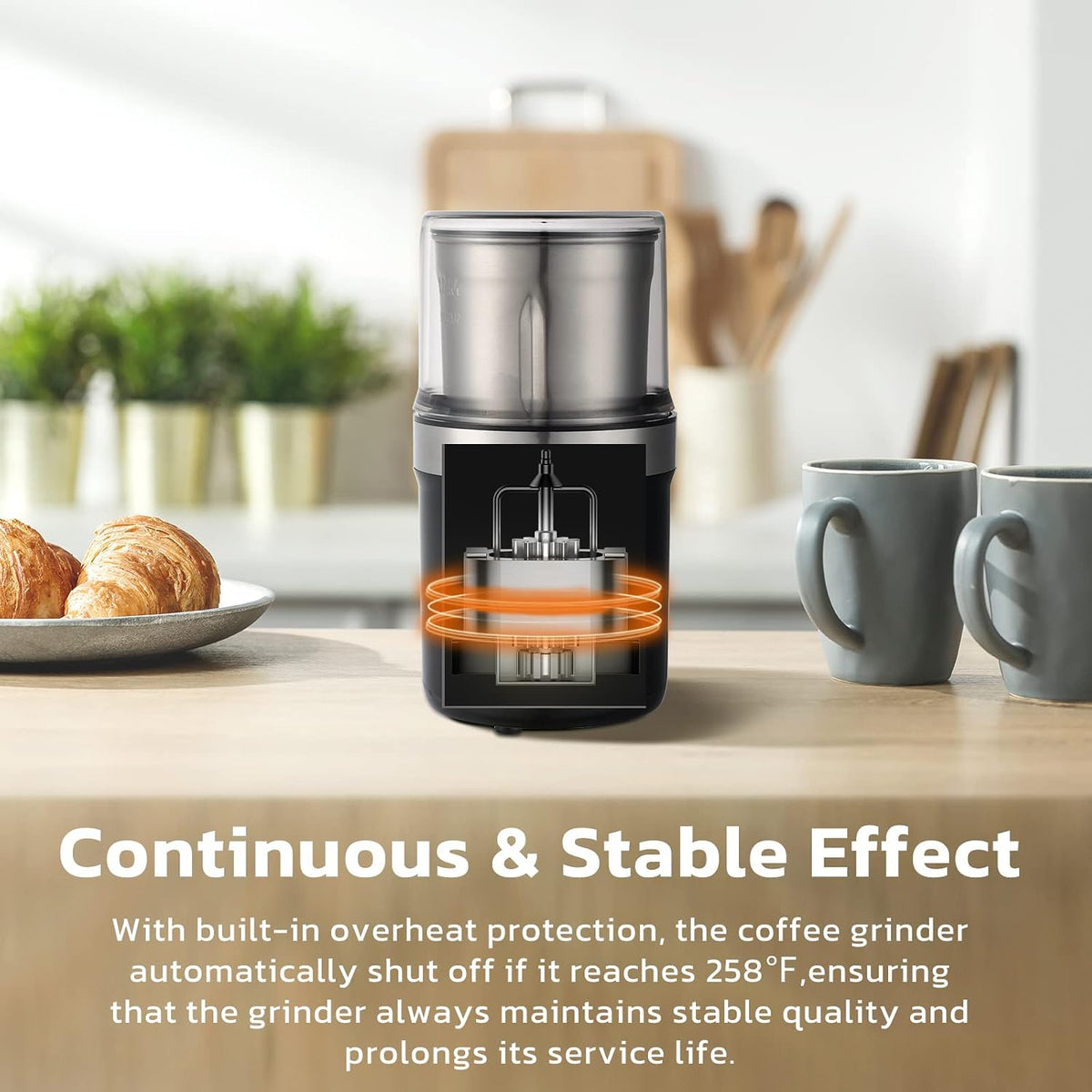 KYG M200B Electric Coffee Grinder 300W