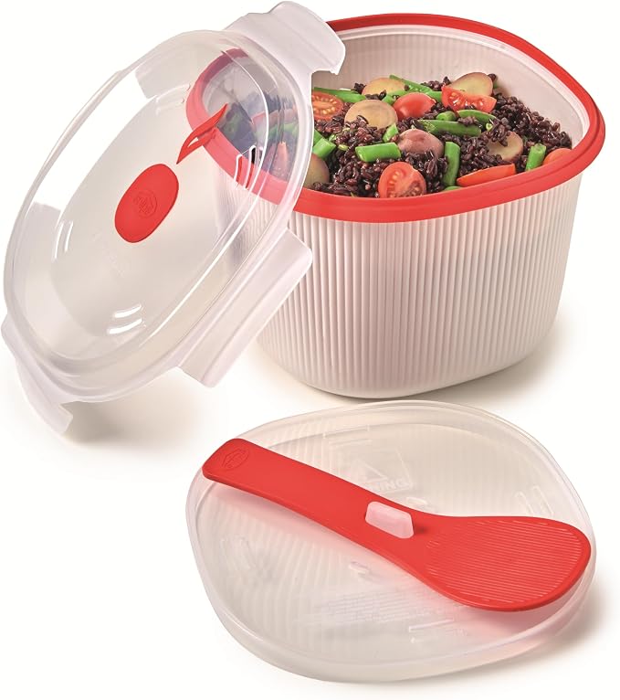 Snips Microwave Rice Cooker 2.7L BPA-Free Tempozero White