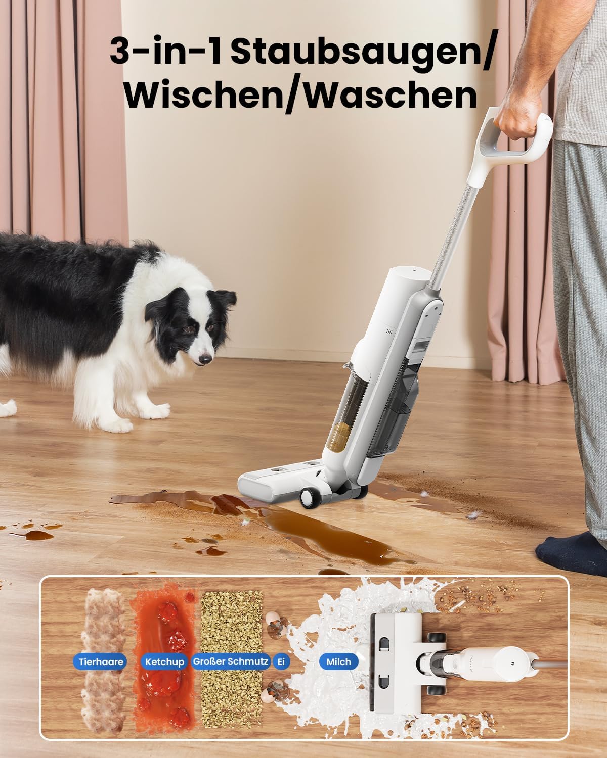 Proscenic F10 Pro Wet Dry Vacuum Cleaner White