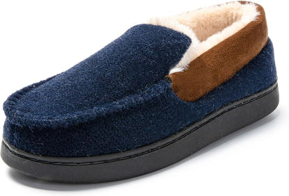 JOMIX Charentaises Men's Warm Winter Indoor Soft Comfort Slippers