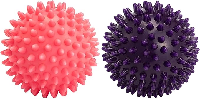 In1docom Hard Spiky Massage Balls Set for Trigger Point Relief
