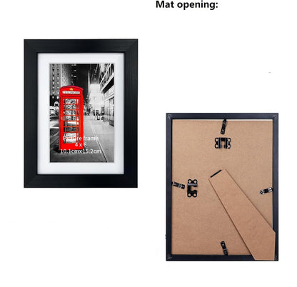 EYMPEU Mixed Colour 6x4 Photo Frame Set with Versatile Mount