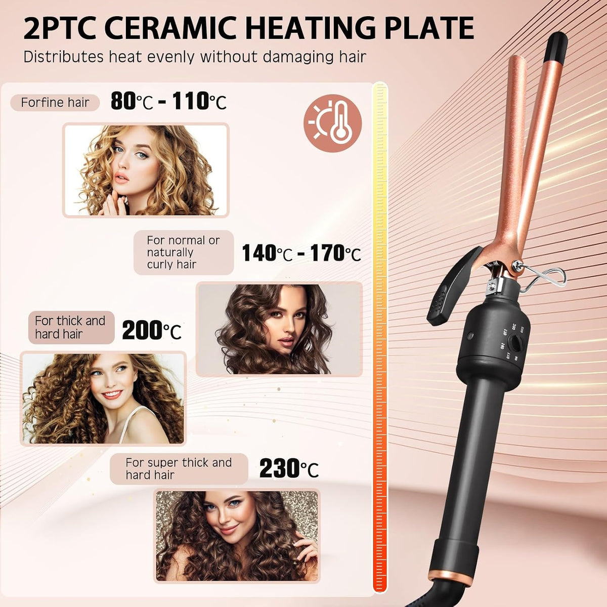 HyAdierTech Mini Ceramic Curling Iron 13mm C-16-13mm