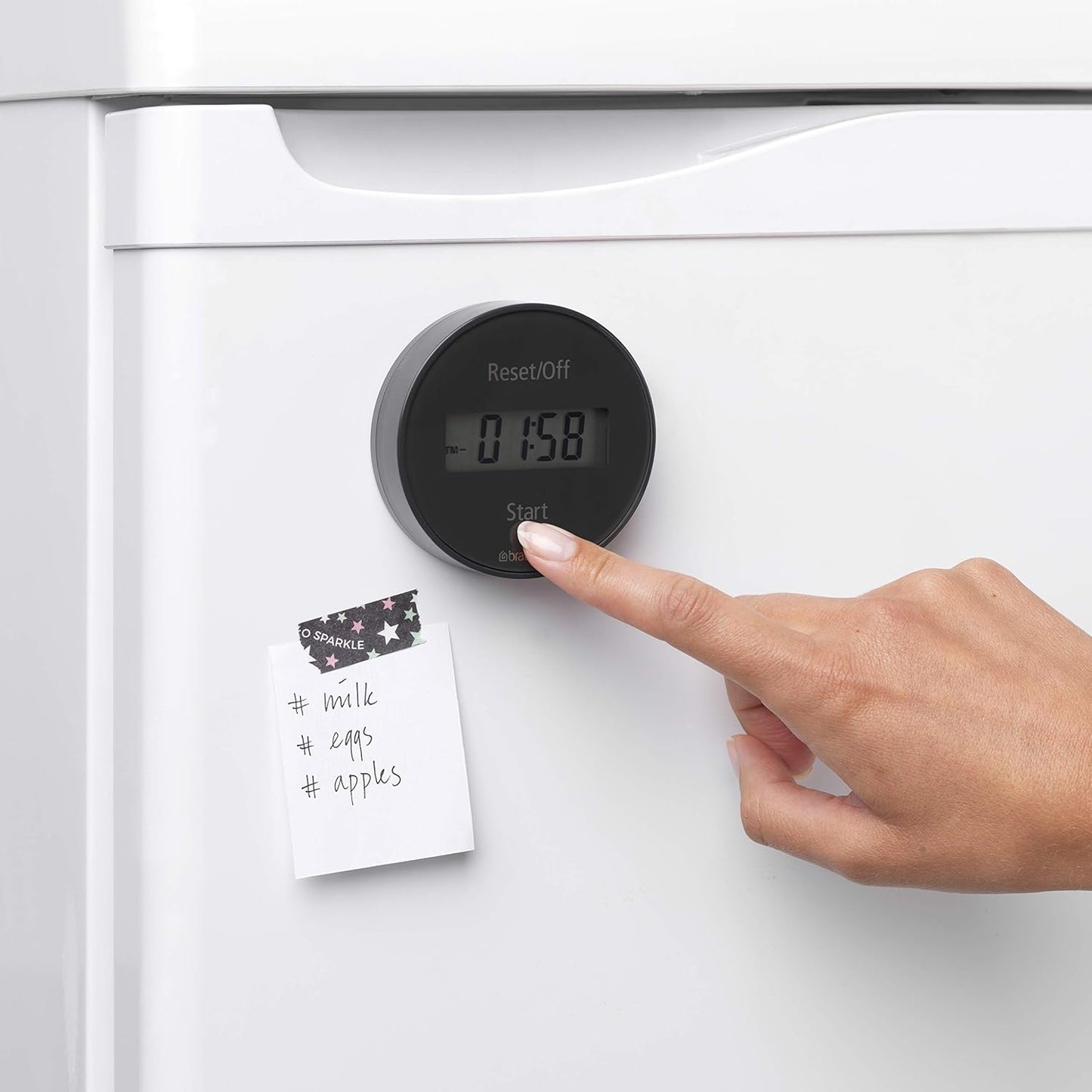 Brabantia Tasty+ Digital Magnetic Kitchen Timer – Dark Grey